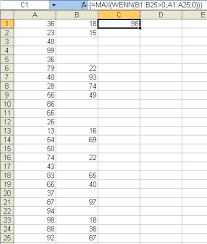 Besonders im rahmen von wahrheitstests verhindert die wert funktion das vergleichen von äpfeln mit birnen. Excel Tipp Maximalwert Mit Einer Bedingung Berechnen