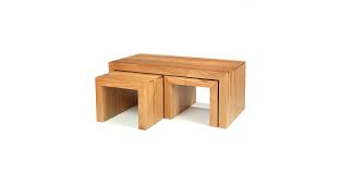 The hexagonal base is made from metal and is available in different finishes so you can pick the best one for your space. Cuba Oak Long John Coffee Table Lifestyle Furniture Uk