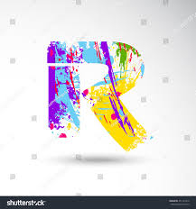 Download 66 royalty free alphabet letter r . R Alphabet Colors Splash Style On Stock Vector Royalty Free 451122316