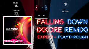 beat saber custom song falling down xkore remix chart a thon