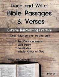 Estienne did not come up with. Trace And Write Bible Passages And Verses Kjv Cursive Handwriting Practice F 9781530327324 Ebay