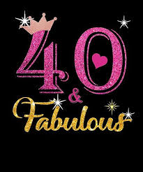 Beautiful 40th Birthday Wishes For A Lady 40 And Fabulous 40th Birthday Cards 40th Birthday Gifts Happy 40th Birthday