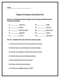 Common and proper noun worksheet 3. Common Proper Noun Worksheets By Meet Me In The Middle Tpt