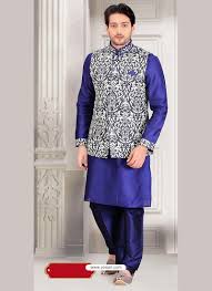 Buy Blue Dupion Silk Indian Punjabi Jacket Kurta Pajama Set Kurta Pajama Brocade weave silk nehru jackets look outstanding and turn any kurta pajama for men into. blue dupion silk indian punjabi jacket kurta pajama set