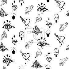 Zboží zakoupené ostatními zákazníky k produktu tetovací kleště příčné. Doodle Hipster Flash Tetovani Bezproblemove Vektorove Vzoru Fototapeta Fototapety Osvetleni Bederni Mraky Myloview Cz