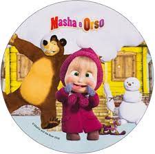 Cialda Masha E Orso Orso Decorazioni Decorazioni Compleanno