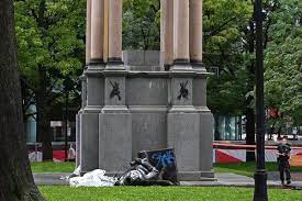 Today they are known as the royal canadian mounted. A Statue Of Canada S First Prime Minister Is Toppled But Politicians Want It Restored The New York Times