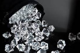 Bag Of Diamonds Falling On A Table Sponsored Sponsored Paid Bag Falling Table Diamonds Rocks And Crystals Diamond Royalty Free Stock Photos