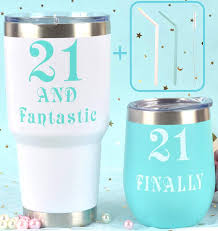 On his 21st birthday, you can ask all your friends as well as family members to be present in his house. 21st Birthday Gifts For Women 21 And Fabulous Wine Tumbler 21 And Fabulous Tumbler For Women 21st Birthday Tumbler Set 21st Birthday Presents For Friends Sister Her 21st Birthday Gifts Idea Buy