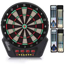 Darts is a classic game that you can find in bars, clubs, and pubs around the world. Amazon Com Biange Electronic Dart Board Digital Soft Tip Dart Boards Dartboard Set 13 5 Target Area 27 Games And 243 Variants With 6 18g Darts 4 Led Displays 100 Tips Flights Support 16 Players Sports Outdoors