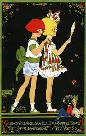 Art Deco Girls Poster Print By Mary Evans