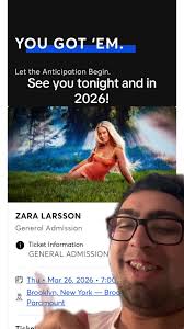When Does Zara Larsson Come Onstage at Tate Mcrar Toronto