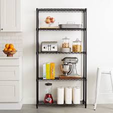 black metal shelving unit, urhomepro 5
