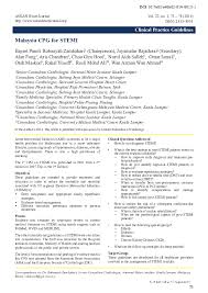 They should be based upon the best available research evidence and practice experience. Pdf Malaysia Cpg For Stemi Robaayah Zambahari Academia Edu