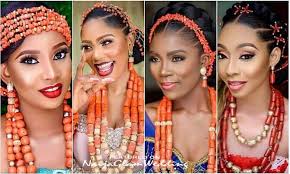 Round face hairstyles vary greatly and long haircuts are a great way to go. Latest Igbo Trad Wedding Hairstyles W Coral Bead Accessories Naijaglamwedding