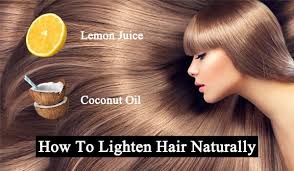 Lemon juice can be used as an organic hair lightener. Top 9 Ways To Lighten Hair Naturally