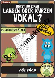 20 Abs Zum Thema Langer Vokal Kurzer Vokal Mit Losungen Unterrichtsmaterial Im Fach Deutsch Kurze Vokale Unterrichtsmaterial Rechtschreibung