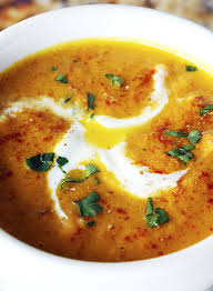 Scrumpdillyicious Moroccan Carrot Red Lentil Soup With Harissa Moroccan Carrots Recipes Healthy Recipes