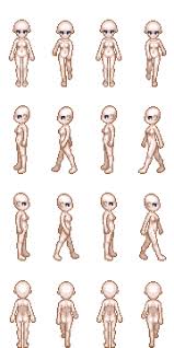 Char Template Female Thin By Kiwinuptuo Pixel Art Characters Pixel Art Games Pixel Art Design All of the characters from one of the best snes games, chrono trigger. pixel art