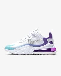 Swarovski Women S Nike Air Max 270 React White Purple Blue Etsy Nike Nike Air Max Nike Air Max For Women