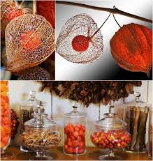Decoration D Automne Exceptionnelle Avec Physalis Alkekengi Decoration Automne Deco Automnale Deco Automne
