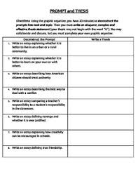 Prompt And Thesis Writing A Thesis Statement Writing Practice Thesis Statement Worksheet