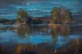 "Lake Alice Haze" (Original art by Reid Thorpe Fine Art )