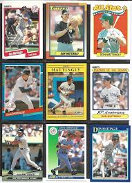 Don Mattingly Baseball Card Lot Of 9 Different Cards 1990 1992 New York Yankees Newyorkyankees In 2020 Baseball Cards Don Mattingly New York Yankees