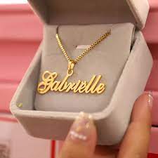 Custom gold chain with picture. Gold Box Chain Custom Jewelry Personalized Name Pendant Necklace Handmade Cursive Nameplate Choker Women Men Bijoux Bff Gift Customized Necklaces Aliexpress
