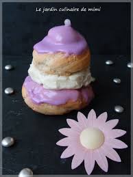 Religieuses A La Violette Le Jardin Culinaire De Mimi Perle En Sucre Patisserie Francaise Patissiere