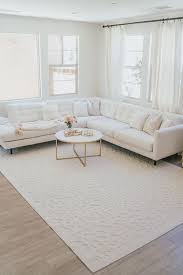 The Perfect Area Rug For A Neutral Living Room A Touch Of Pink Neutral Living Room Farmhouse Rugs Living Room Area Rugs