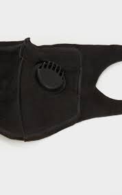 Black Face Mask With Filter Accessories Prettylittlething Uae
