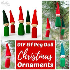 People hear the name and they imagine pleasant days. Elf Peg Doll Ornaments For Christmas Rhythms Of Play