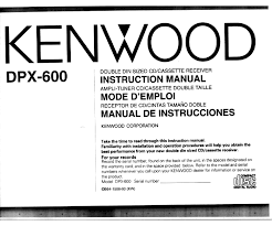 Maybe you would like to learn more about one of these? Kenwood Dpx 600 Instruction Manual Pdf Download Manualslib