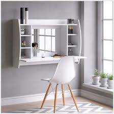 And did i mention it also has hidden storage?! Wall Mounted Dressing Table White Hanging Unit Mirrored Woman Makeup Unit Desk Home Garden Patterer Furniture