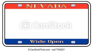 This allows for the transfer of a plate from one vehicle to another. Blank Nevada License Plate Blank Nevadastate License Plate In The Colors Of The State Flag Over A White Background Canstock