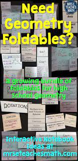 Geometry Foldable Bundle Geometry Foldables Geometry High School Teaching Math