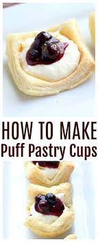 How To Make Puff Pastry Cups 2 Methods Puff Pastry Cups Can Be Used For So Many Delicious Dess Puff Pastry Desserts Puff Pastry Appetizers Pastry Appetizer