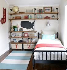 When it comes to decorating a small bedroom, first and who says you need a big bedroom to create your own workspace? 20 Cool Diy Shelf Ideas To Spruce Up Your Boy S Room Wall 2017