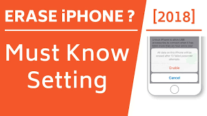 Erase Iphone After 10 Failed Passcode Attempts Must Know Setting Youtube