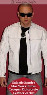 Star Wars Galactic Empire Stormtrooper Motorcycle Jacket Stylish Leather Jacket Celebrities Leather Jacket Celebrity Jackets