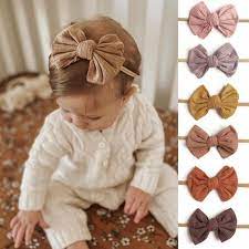 Baby Girl Headband Newborn Knitted Headwrap Infant Top Knot Etsy Newborn Headbands Baby Girl Hair Bows Baby Girl Headbands