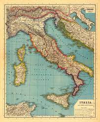 Openstreetmap is the free wiki world map. Map Of Italy Vintage Italy Map Archival Print Wonderful Wall Map Available On Paper Or Canvas Vecchie Mappe Mappa Dell Italia Mappa