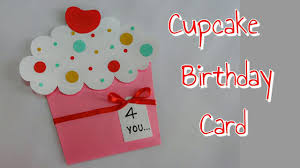 Easy craft ideas for kids to make at home. Diy Cupcake Card Cupcake Birthday Card For Kids Simple And Easy Cupcake Card Making For Kids You Card Making Birthday Birthday Card Craft Birthday Cards Diy
