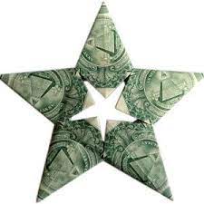 Nestled high in your tree, the money origami christmas star match's the color of any christmas tree and its golden presence reflects the light. Folding 5 Pointed Origami Star Christmas Ornaments Money Origami Money Origami Heart Dollar Bill Origami