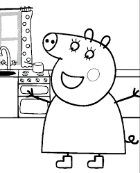 Related post about peppa pig mummy rabbit coloring pages Printable Mummy Pig Coloring Page Topcoloringpages Net