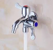 Two Function Dual Spout Washing Machine Laundry Faucet