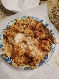 Top the meat mixture with the mashed potatoes, carefully spreading the mashed potatoes over the entire surface of the. American Chop Suey Leftover Meatloaf Macaroni And Parmesan Just The Thing After A Long Day Shittyfoodporn