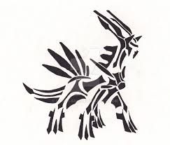 Tribal Dialga By Maddi San Pokemon Tattoo Tribal Pokemon Pokemon Kalos