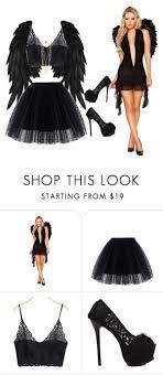Halloween Inspiration Dark Angel By Weir Allie Liked On Polyvore Featuring Ch Black Dress Halloween Costume Dark Angel Costume Black Girl Halloween Costume